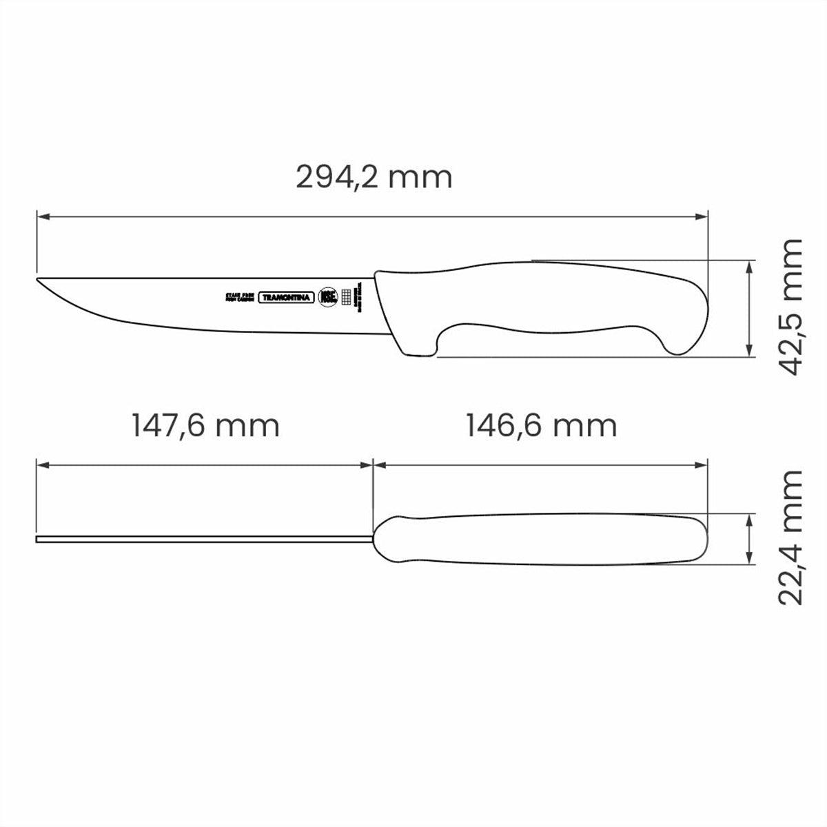 Tramontina Professional Boning Knife 15 Cm Black