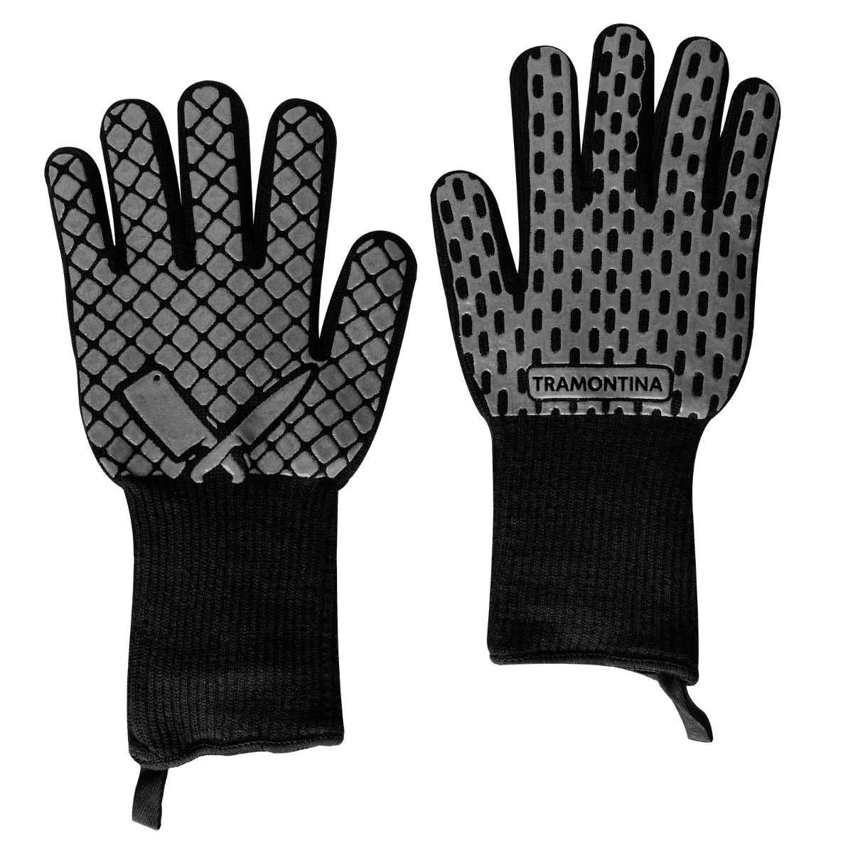 Tramontina 2 Pcs Braai Gloves Churrasco Black
