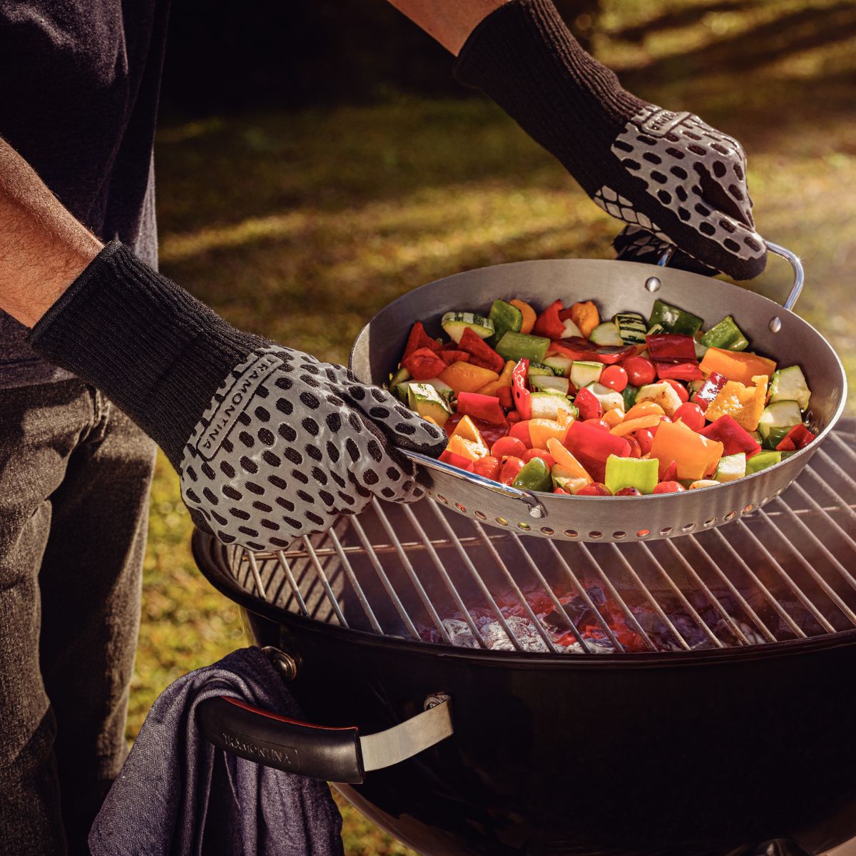 Tramontina 2 Pcs Braai Gloves Churrasco Black
