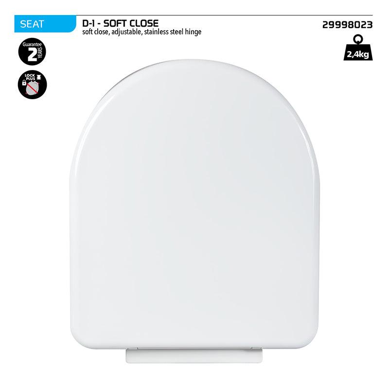 Wirquin Toilet Seat D1 Soft Close - Livestainable.co.za