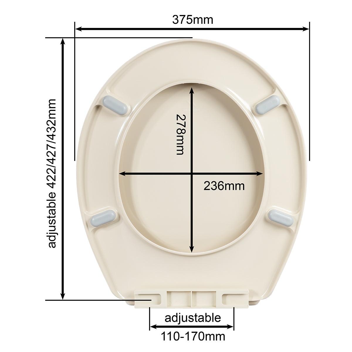 Wirquin Toilet Seat Club Thermodur Almond 1.5 Kg - Livestainable.co.za