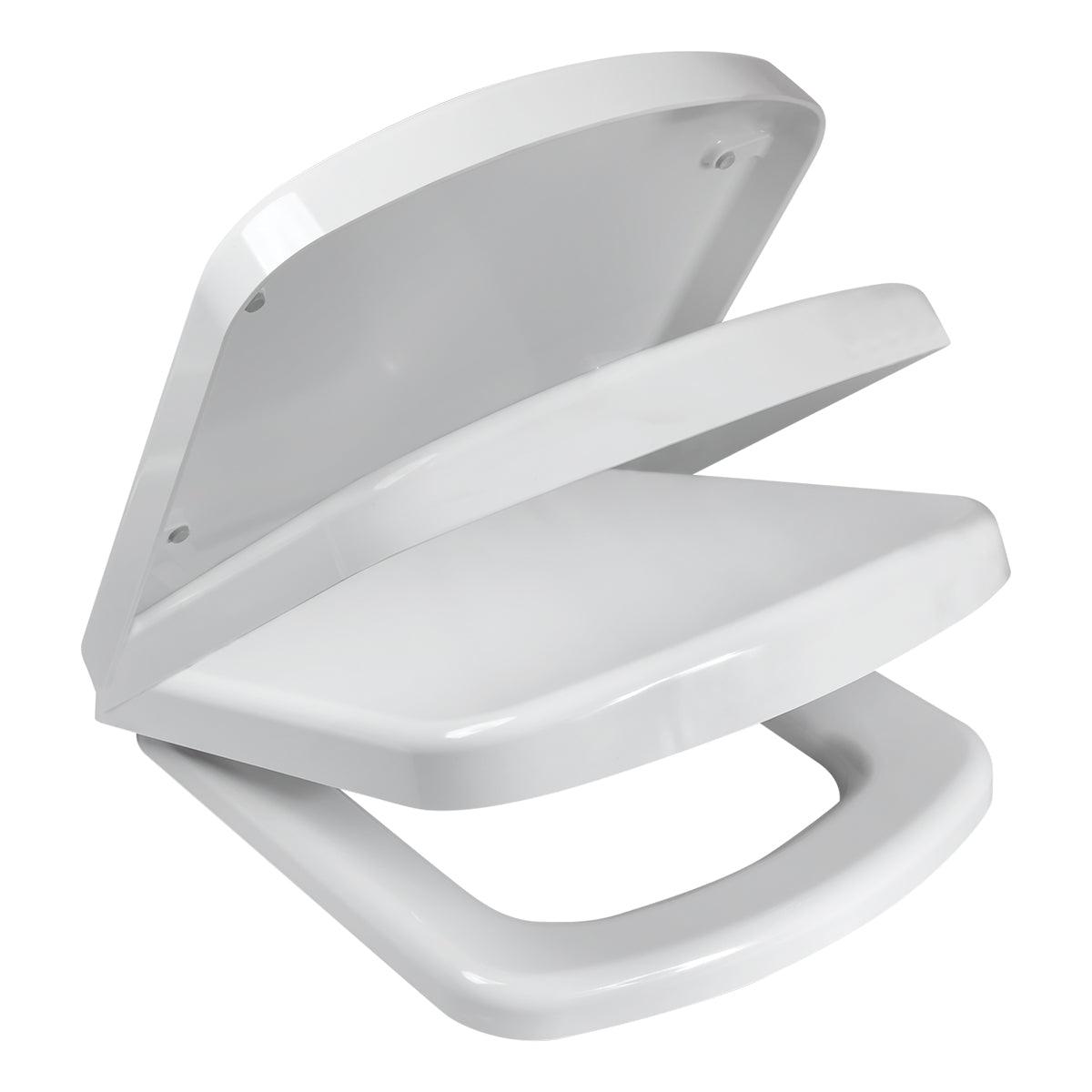 Wirquin Toilet Seat Compact Sq S/Close Thermodur W - Livestainable.co.za