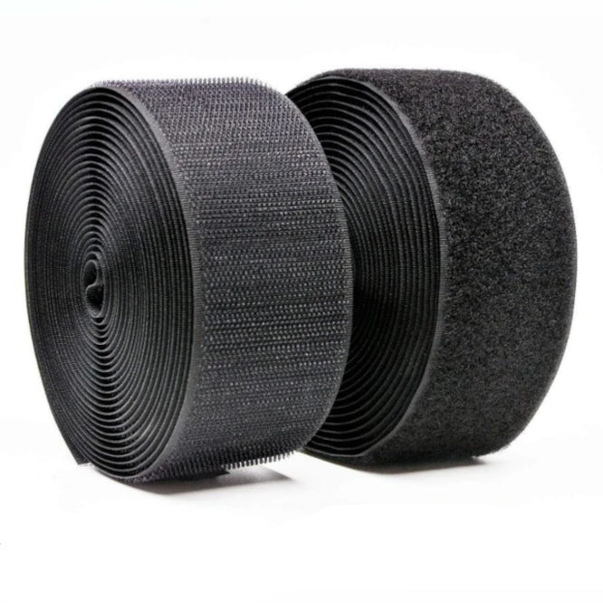 Adhesive Velcro Tape Black 20mmx3m Hook & Loop (1 L+1 H) Velcro Lh Ad Bk 20 Mm 3 M