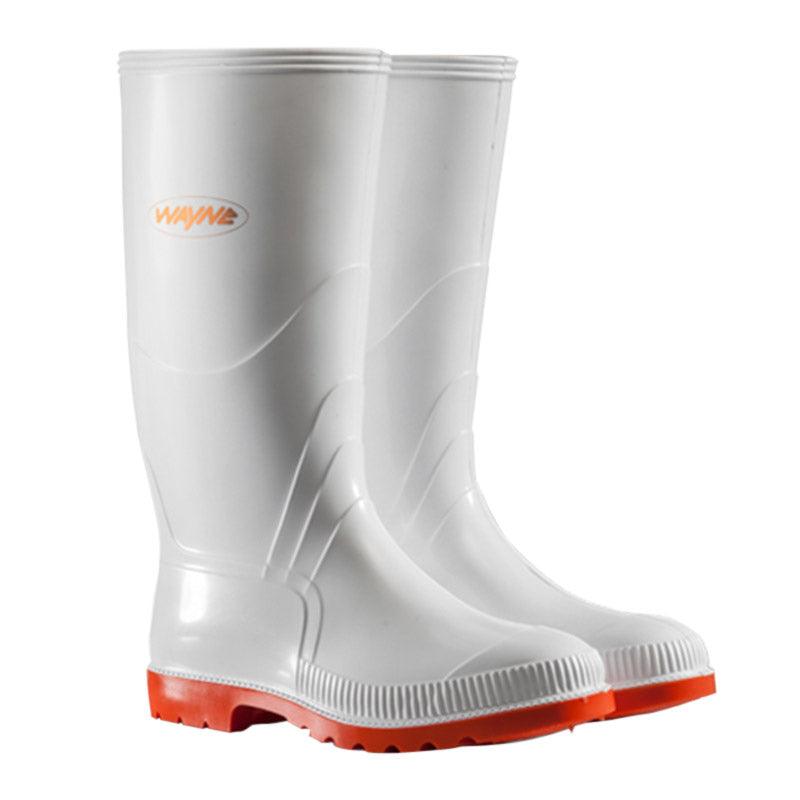 Wayne Gumboot Mens Knee L White/Red Size 8 - Livestainable.co.za