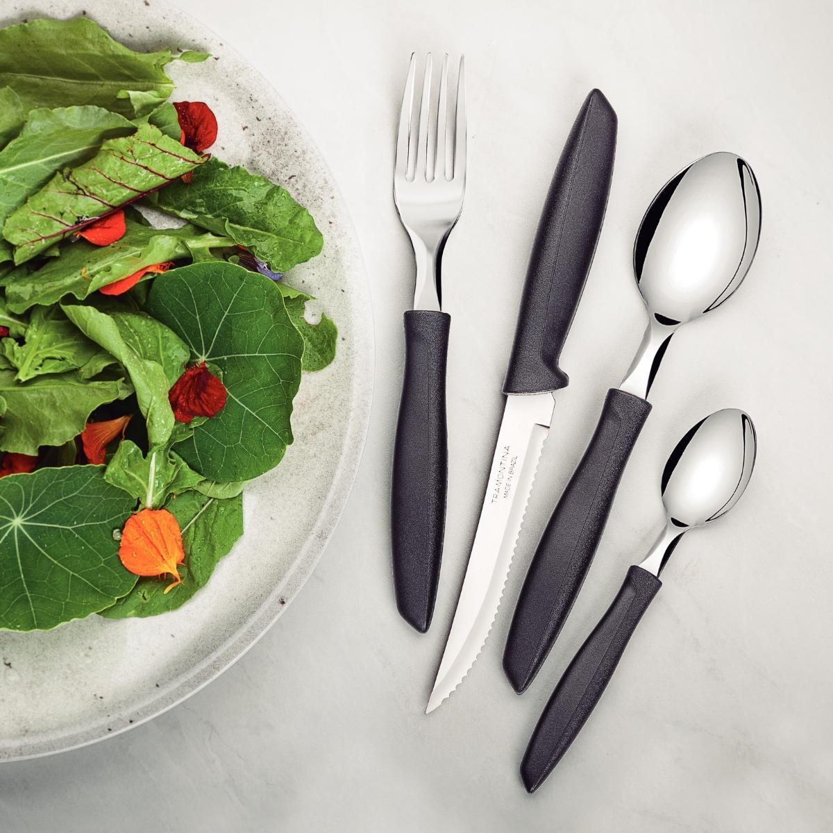 Tramontina Cutlery Set Plenus Grey 16 Pc Bp - Livestainable.co.za