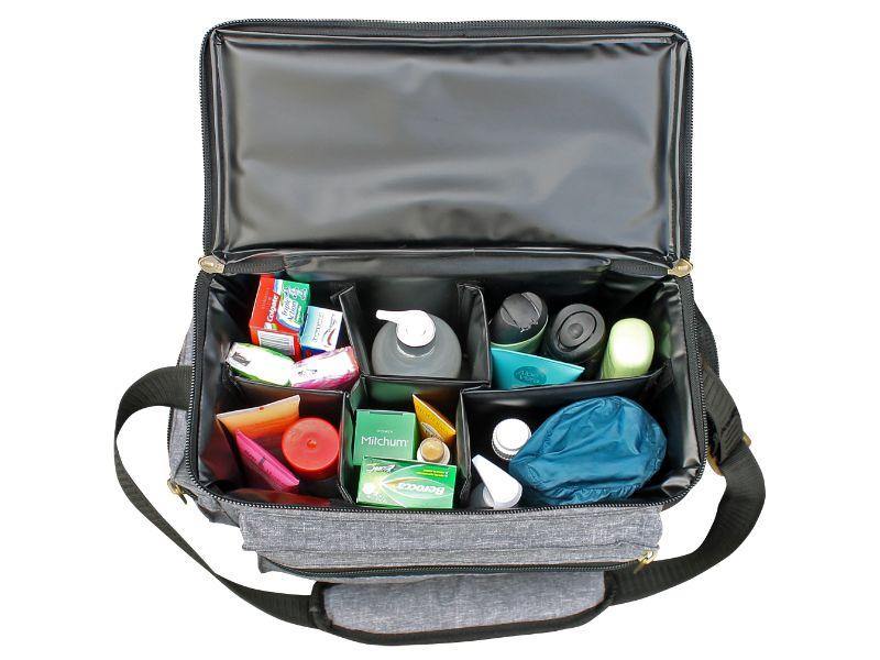 Camp Cover Vanity Bag Cotton Light Grey - Livestainable.co.za