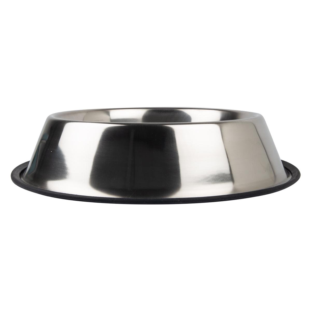 Dog Bowl S/Steel Non Tip Anti Skid 34 Cm / 1980 Ml - Livestainable.co.za