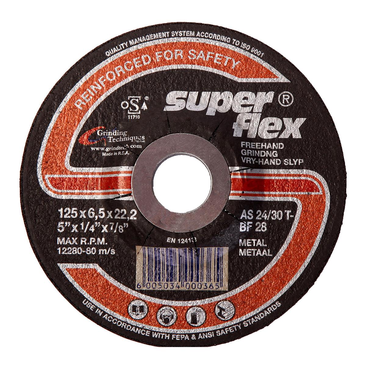 Superflex Grinding Disc Dome Steel 125 X6.5 Mm - Livestainable.co.za