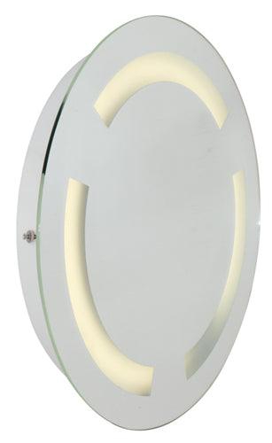 Bathroom Mirror W/Light Round 500mm White - Livestainable.co.za