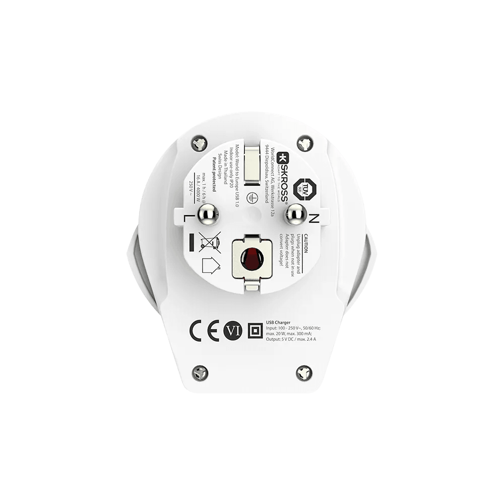 SKROSS - World to Italy Travel Adapter - Livestainable.co.za