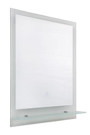 Bathroom Square Mirror W/Light White - Livestainable.co.za