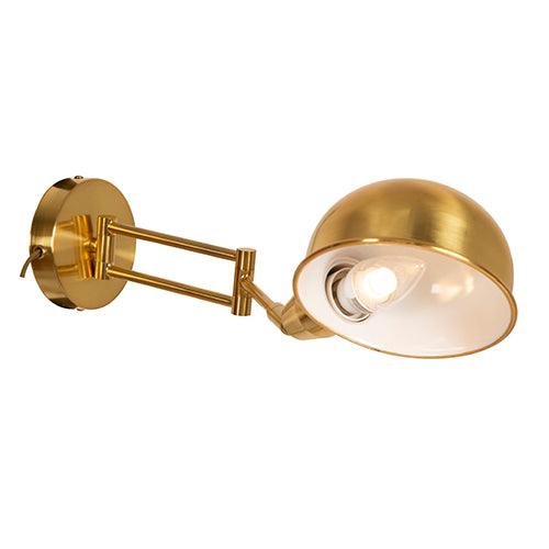 Wall Light With Swing Arm Antique Brass - Livestainable.co.za