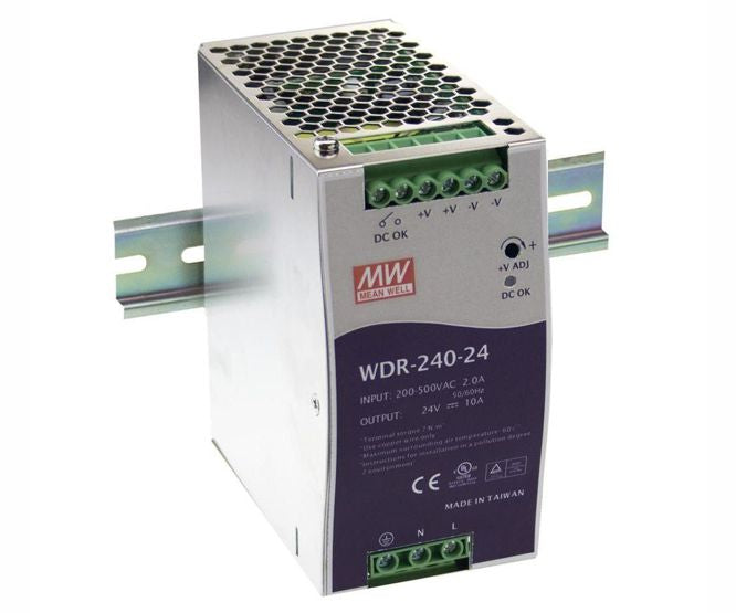 Power Supply D/R I=380 V 1 Ph O=48 V 5 A Wdr 240 48