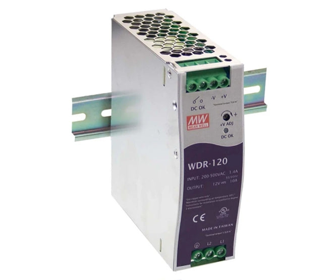 Power Supply D/R I=380 1 Ph O=24 V 5 A Wdr 120 24