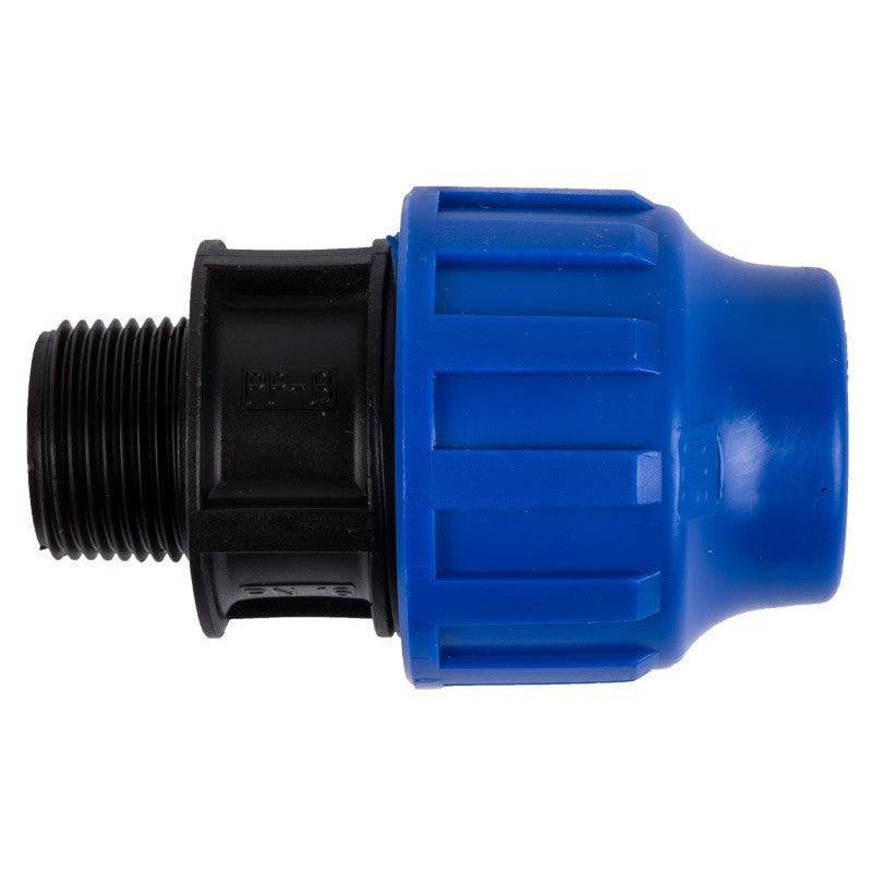 Plast Adaptor Compression Male 50 X1 1/4 - Livestainable.co.za