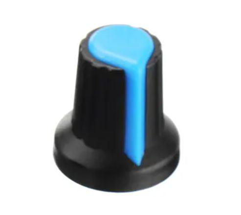 Knob Black Splined With Blue Marker 6mm 15x17 Wh 148 2 Blue - Livestainable.co.za