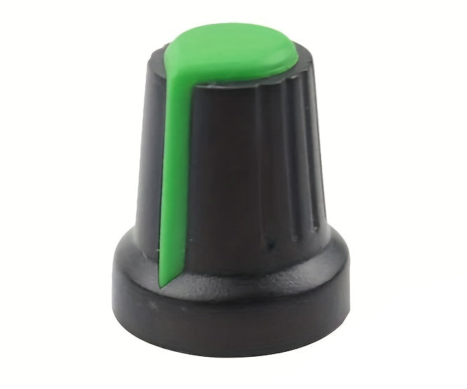 Knob Black Splined With Green Marker 6mm 15x17mm Wh 148 2 Green