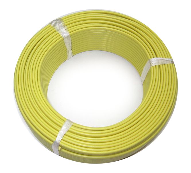 Wire M/S Csa=0.34 O=1.6 Yellow 610m/Roll Ul1007 Scr Awg22 Ts Yl