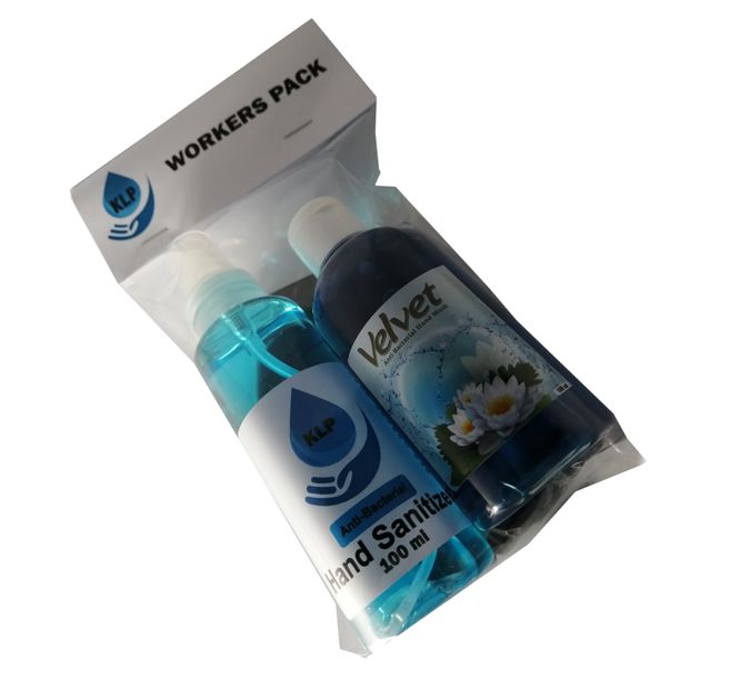 Ppe Workers Pack Mask & Sanitiser Tba