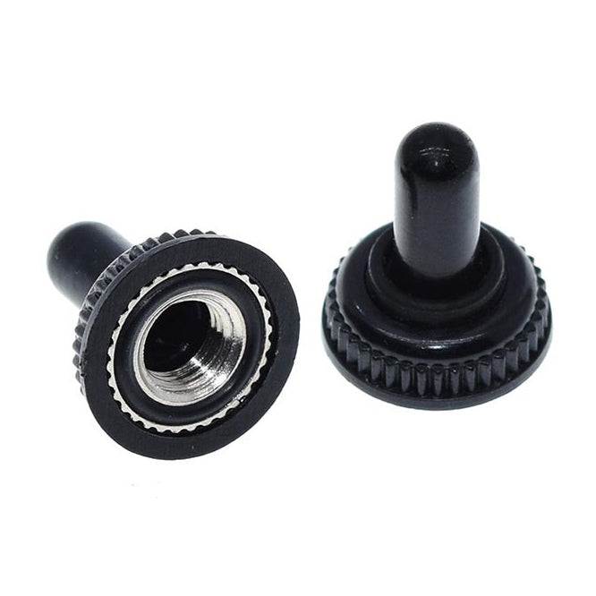 Rubber Boot M6x0.75mm Thread Silver & Black Wpc 05