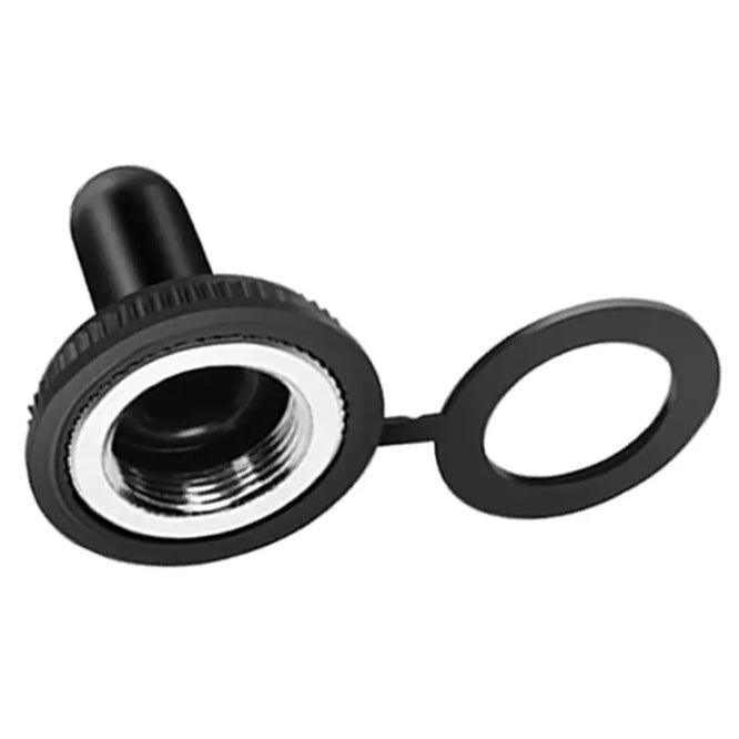 Rubber Boot M12x0.75mm Thread Silver & Black Wpc 06