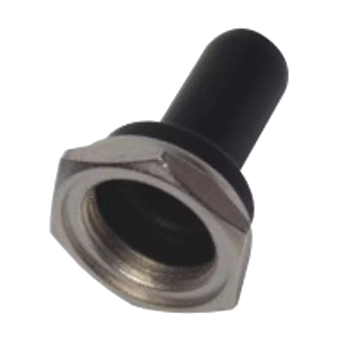 Rubber Boot M12x0.75mm Thread Silver & Black Wpc 11