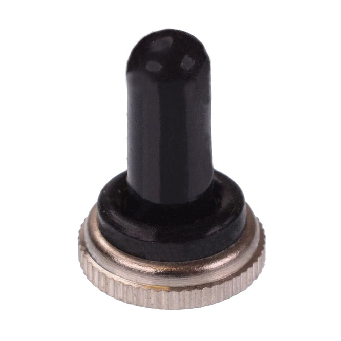 Rubber Boot M12x0.75mm Thread Silver & Black Wpc 12