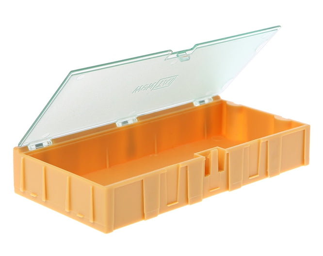 Mini Storage Box 125 X63 X21.5 Mm Yellow Wt 4 Yl
