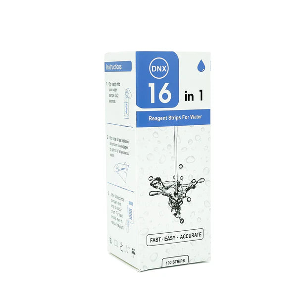 DNX 16 In 1 Full Panel Strips For Water Quality Testing