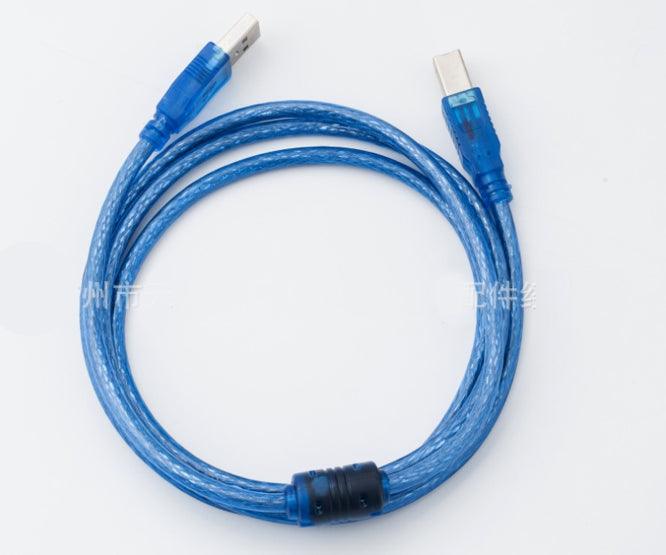 Lead Usb A Plug To B Plug 1.5m Clear Blue X 45001 - Livestainable.co.za