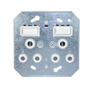 Switch Socket Double Mono Block X6881