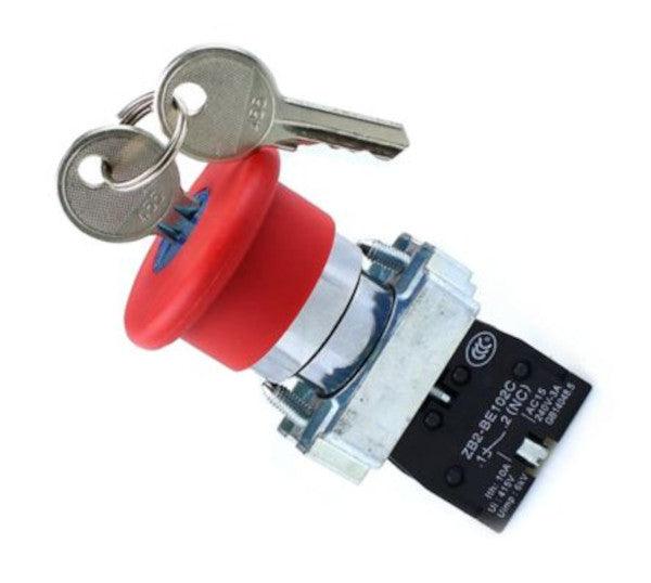 Push Button Emergency Stop Key Mushroom Head N/C 4 Pb Adp2 Bs142 - Livestainable.co.za