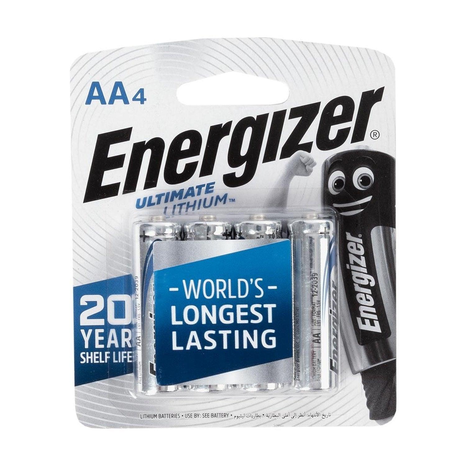 Energizer Ultimate Lithium: Aa 4 Pack (Moq6) - Livestainable.co.za