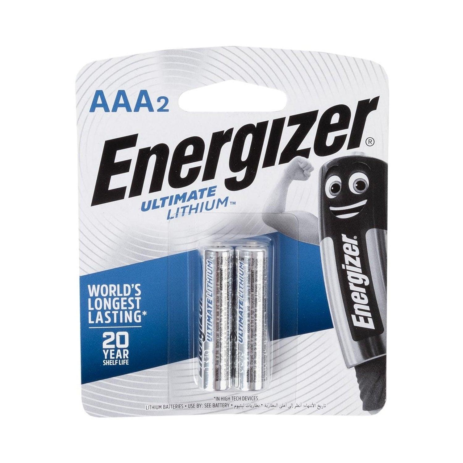 Energizer Ultimate Lithium: Aaa 2 Pack (Moq6) - Livestainable.co.za