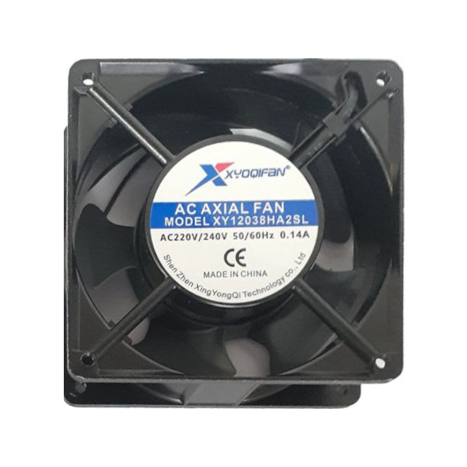 220 V Axial Cooling Fan 120sqx38mm Bal 87 Cfm W/Leads Xy12038 Ha2 Bl
