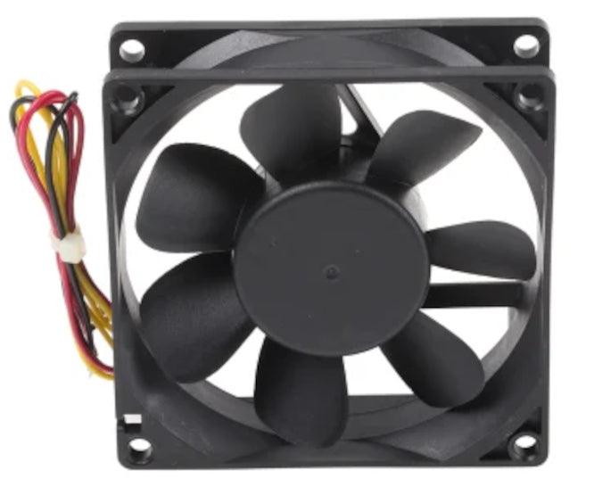 12 Vdc Axial Fan 80sqx25mm Bal 60 Cfm 4 Wire Xy8025 B12 M - Livestainable.co.za