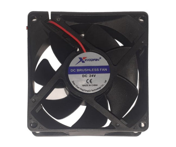 24 Vdc Axial Cooling Fan 80sqx25mm Bal 41 Cfm Lead Xy8025 Bl 24