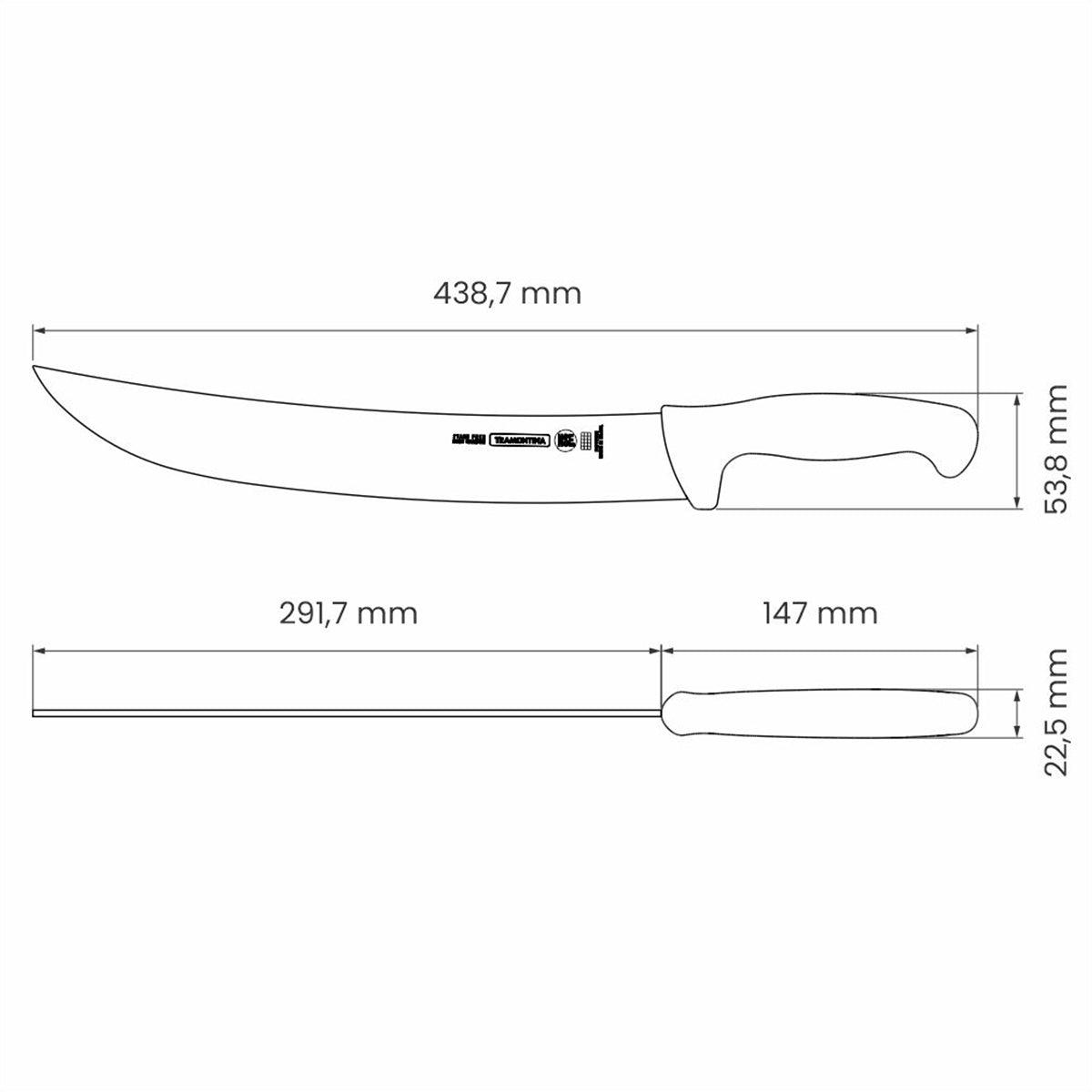 Tramontina Professional Butcher Knife 30 Cm White - Livestainable.co.za