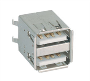 Usb Socket Str Dual Type A 1 A 3 A Pcb Y99005 White Insert