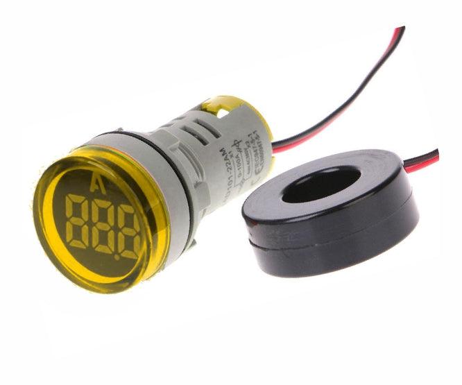 Ammeter Pilot Light Round Yellow 1 99 A Pl Ammeter R Y - Livestainable.co.za