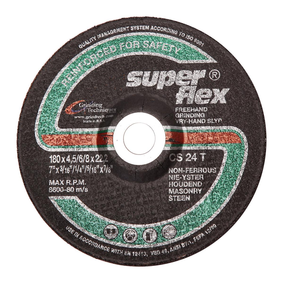 Superflex Grinding Disc Dome Masonry 180 X6 Mm - Livestainable.co.za