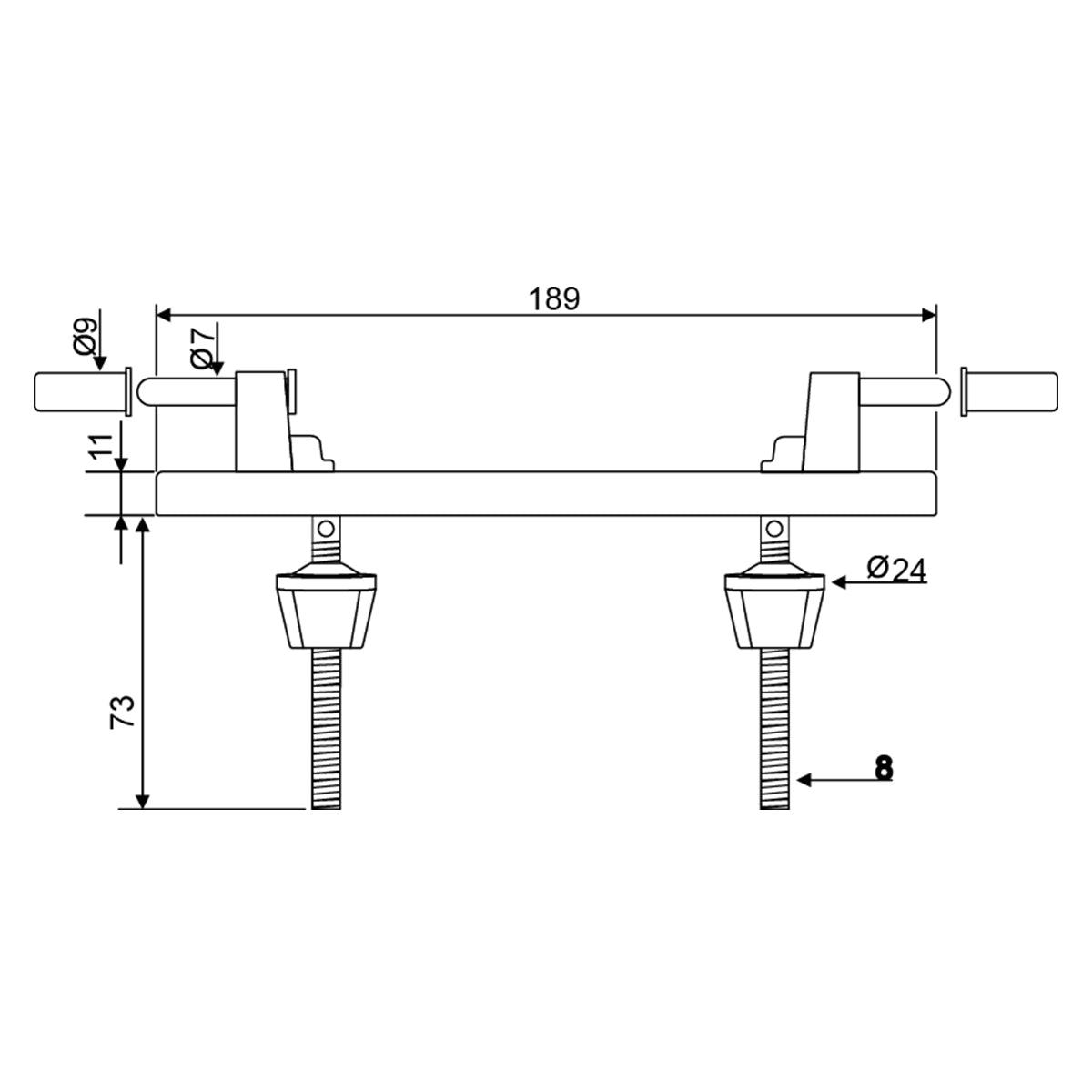 Wirquin Seat Hinge Set Club Plastic White - Livestainable.co.za