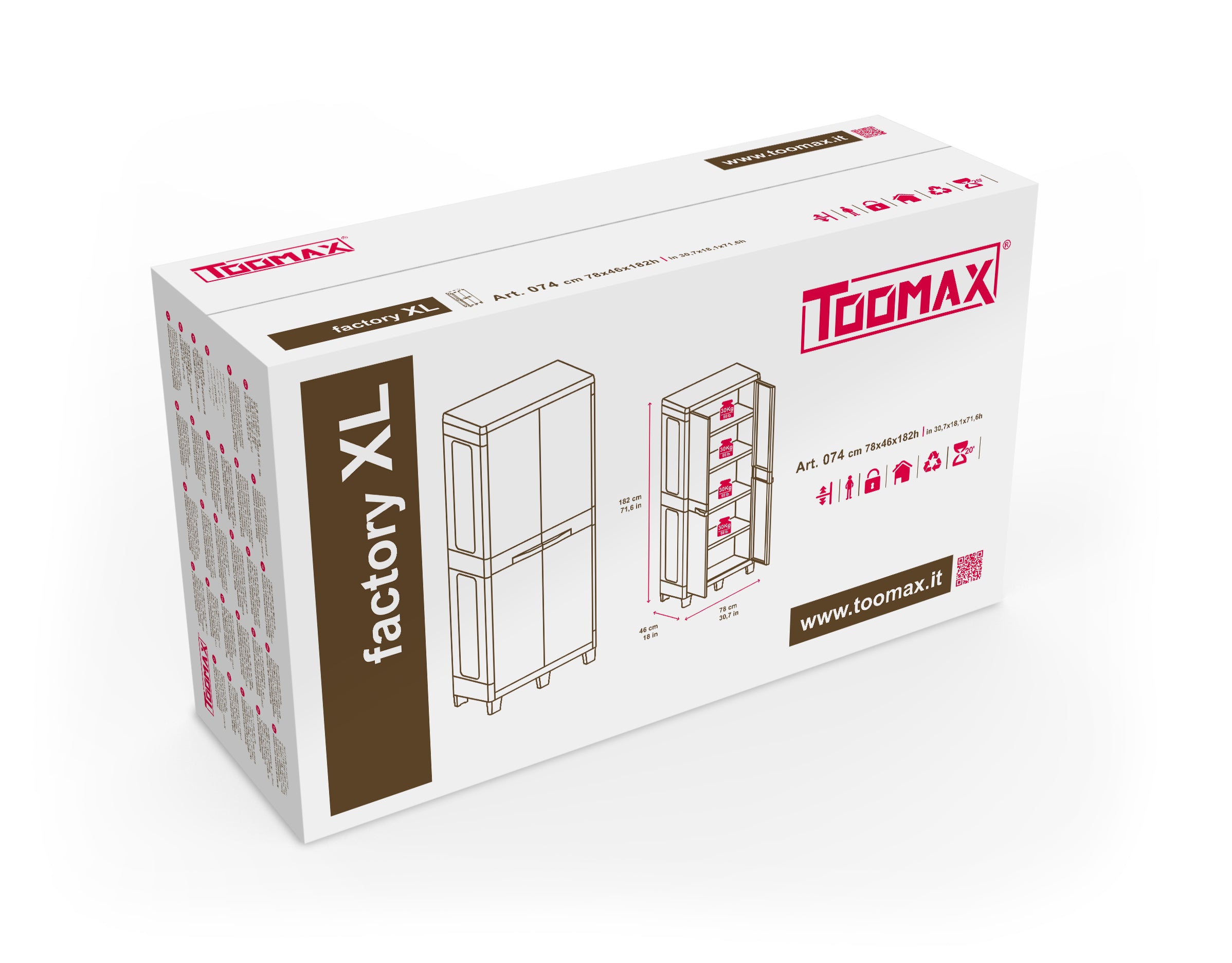 Toomax Factory Xl Cabinet With Shelves