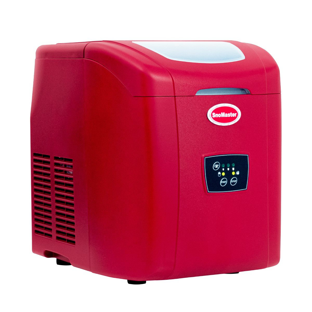 SnoMaster - 12Kg/24Hr Counter-Top Bullet Type Ice-Maker - Red (ZB-14R)