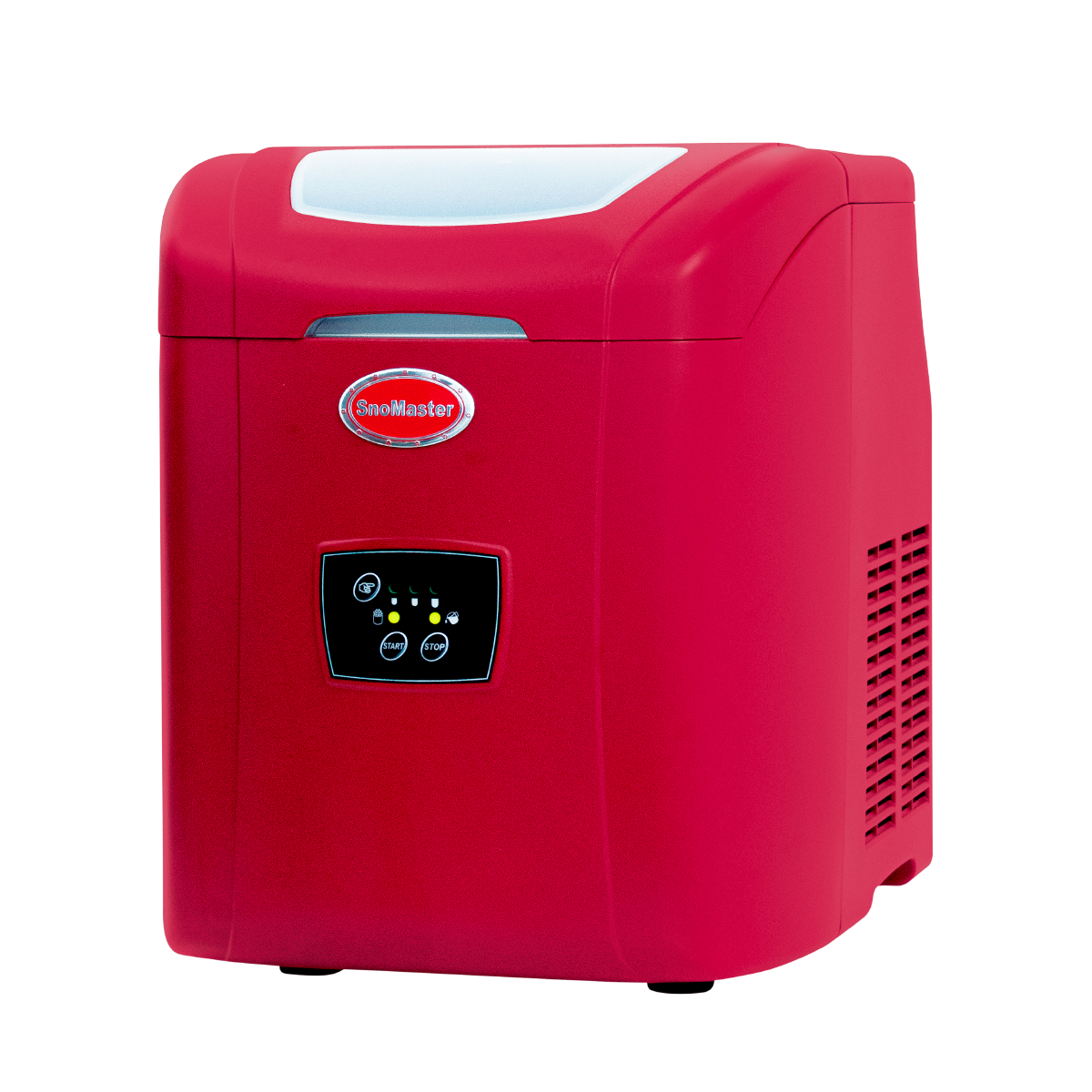 SnoMaster - 12Kg/24Hr Counter-Top Bullet Type Ice-Maker - Red (ZB-14R)