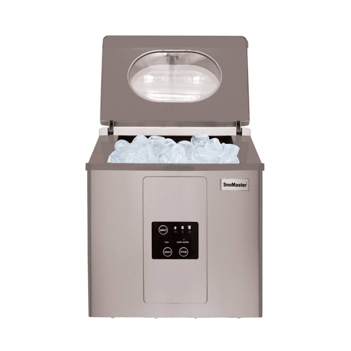 SnoMaster - 15Kg/24Hr Counter-Top Bullet Type Ice-Maker - Stainless Steel (ZBC-15)