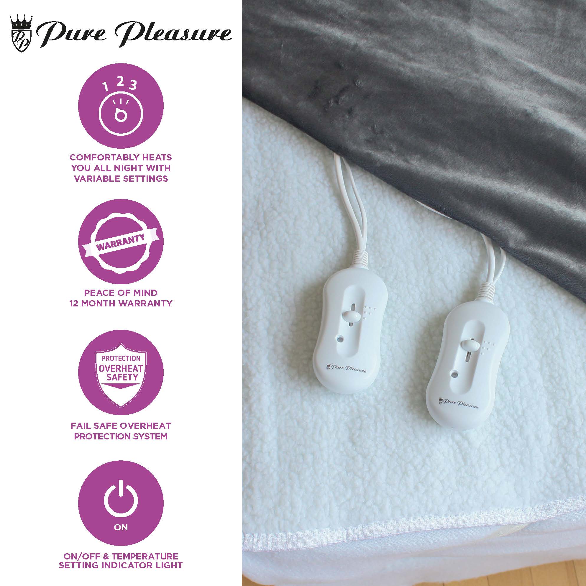 Sherpa Electric Blanket | 3 Heat