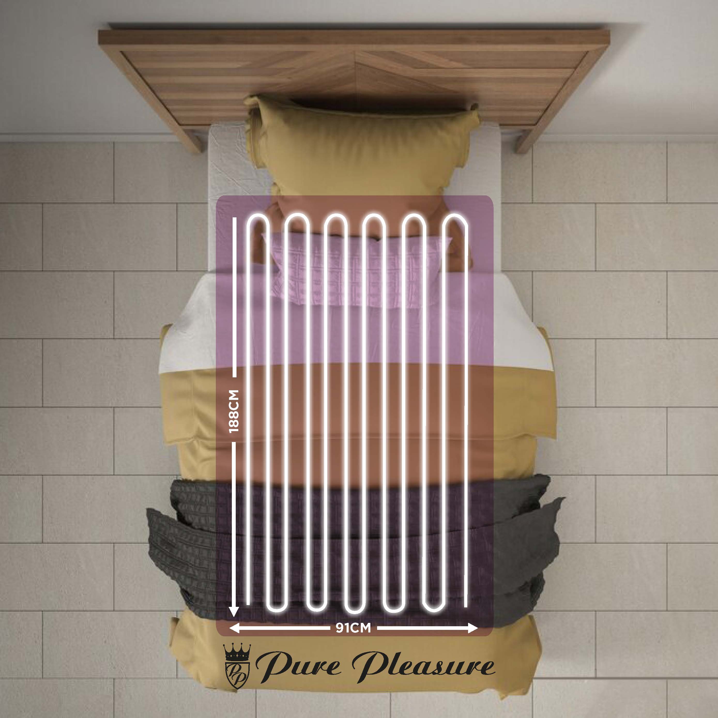 Coral Fleece Fitted Electric Blanket In Tog Bag