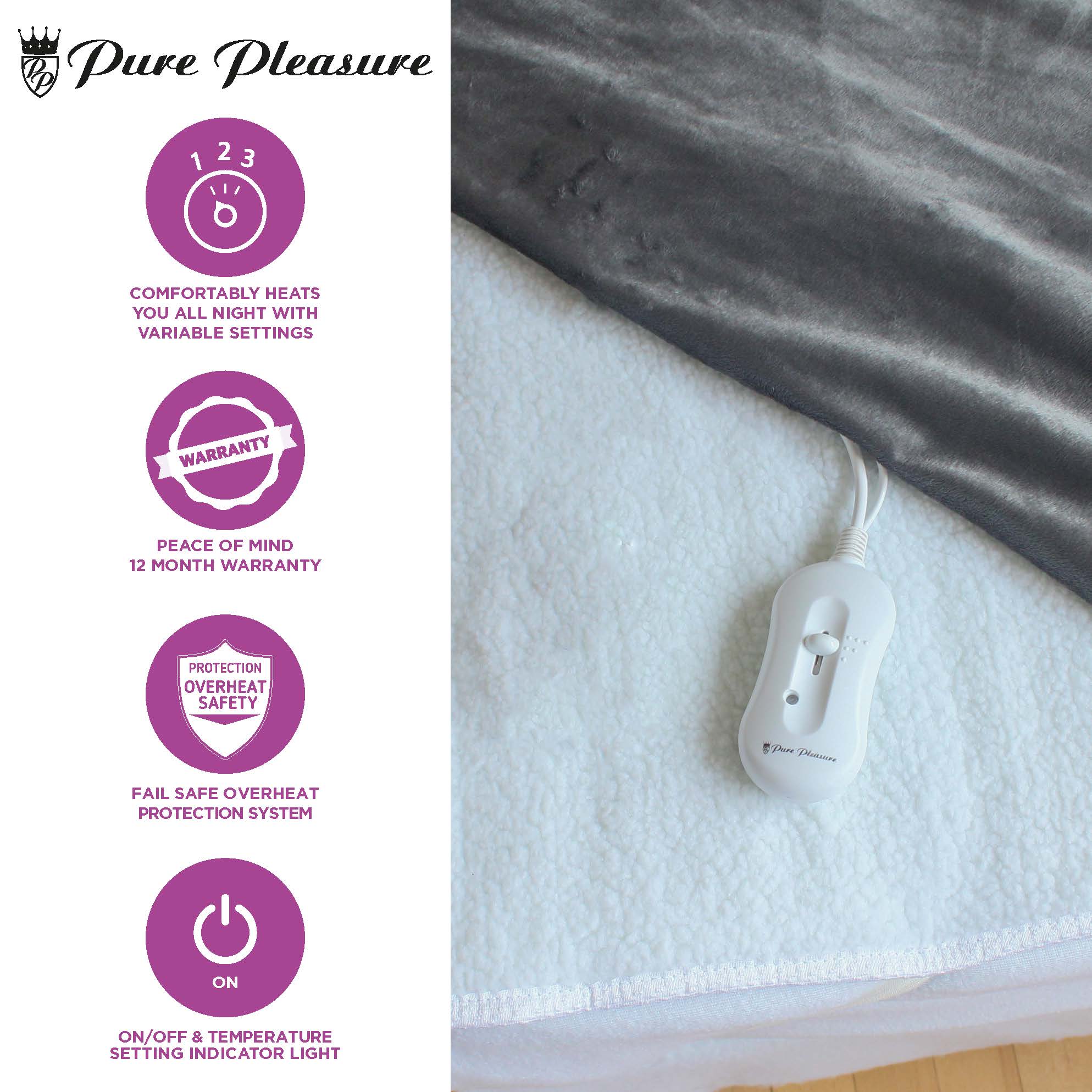 Sherpa Electric Blanket | 3 Heat