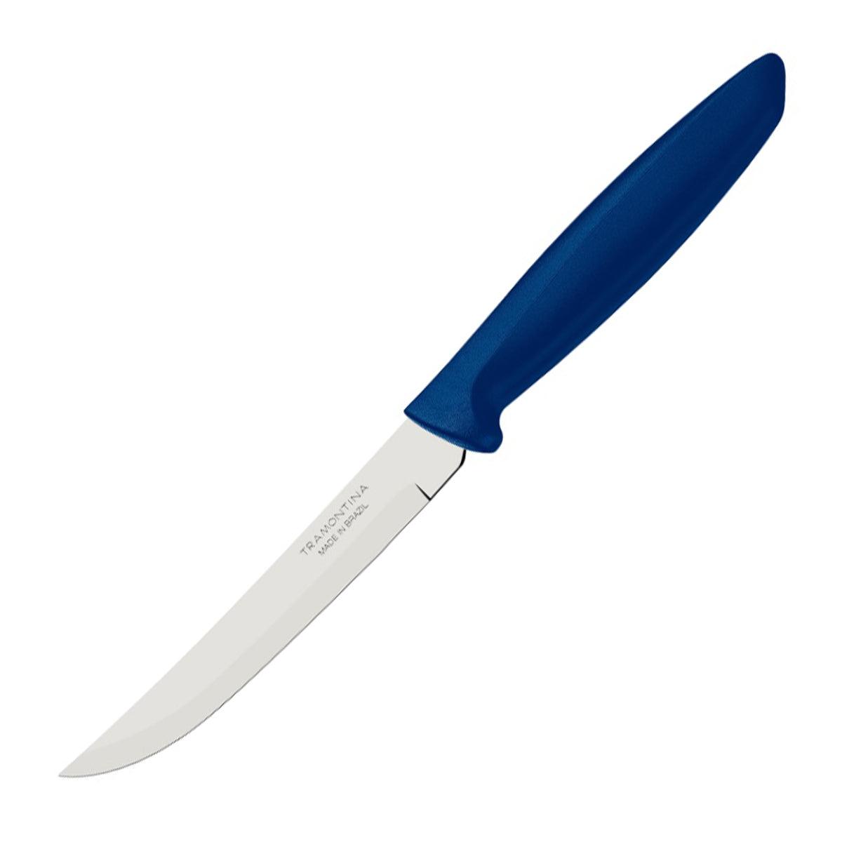 Tramontina Plenus Utility Knife Smooth 13 Cm Blue - Livestainable.co.za